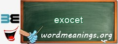 WordMeaning blackboard for exocet